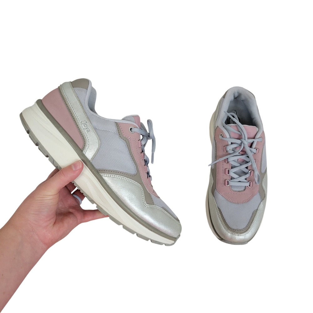JOYA Tina II 2 Sneakers Tennis Shoes Silver Pink Size US 9.5 Ortholite